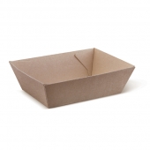 Tăvițe pentru mâncare la pachet din carton striat MARO - Lynen