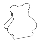 Ursulet - teddy bear azzuro